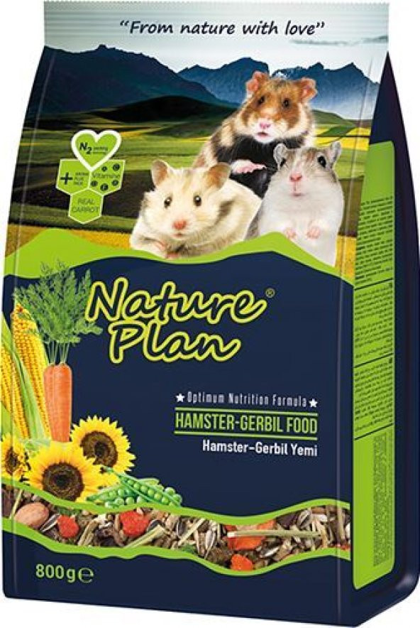 NATURE PLAN HAMSTER YEMİ 800 Gr.