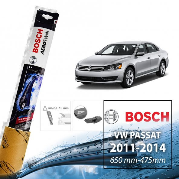 VW Passat B7 Silecek Takımı 2011-2014 Bosch Aerotwın