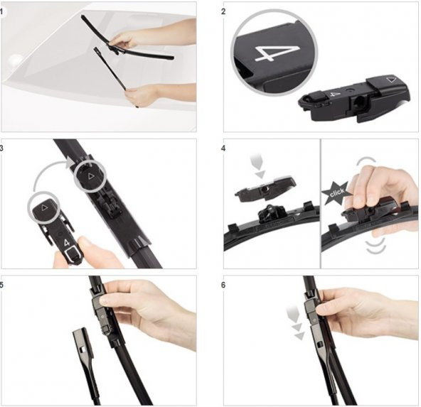 VW Passat B7 Silecek Takımı 2011-2014 Bosch Aerotwın - 5