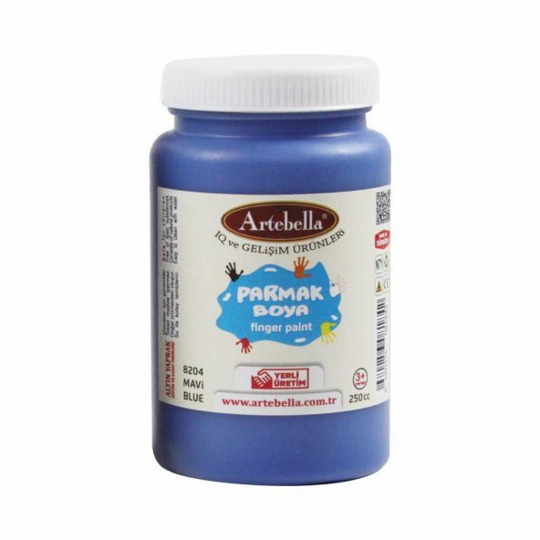 Artebella Parmak Boya 8204250 Mavi 250 ml