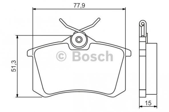 PEUGEOT 207 Arka Disk Fren Balatası 2006 - 2010    (425056) - 2