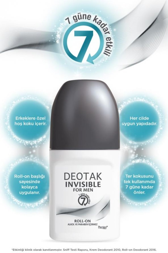 Deotak Invisible For Men Roll-on 35ml - 2