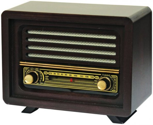 Ahşap Retro Nostaljik  Radyo Laleli Model