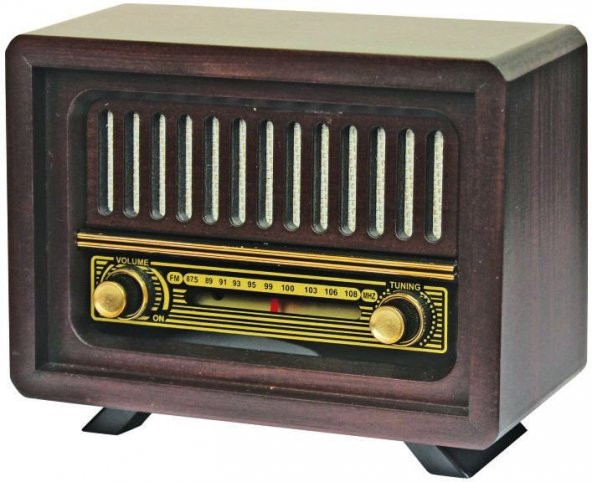 Otantik Çarşı Ahşap Retro  Nostaljik  Radyo Çamlıca Model