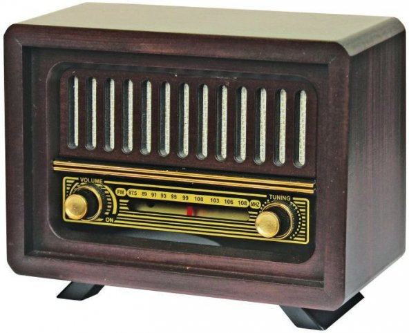 Nostaljik  Radyo  Şarjlı Pil+Adaptörlü Çamlıca Model - 2