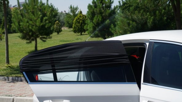 Zeepmax Araba Otomobil Araç Perdesi Yan Cam Güneşlik 2Li Paket Arka Kapı Perdesi