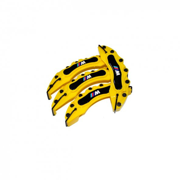 Bmw M Logolu Sarı Kaliper Kapağı 4Lü Set