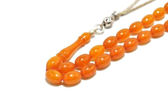 Tesbihci Dayı Sıkma Kehribar Tesbih Renk Almış (khr-10214)