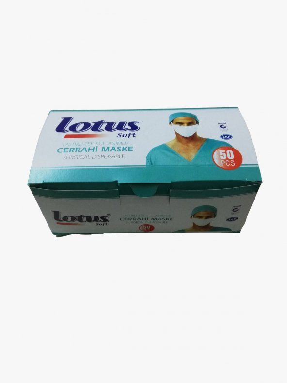 Lotus Soft 3 Katmanlı Koruyucu Solunum Maskesi 50 Adet