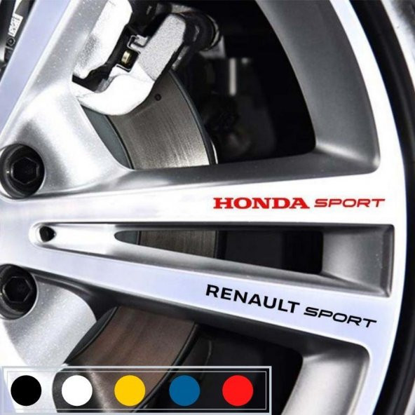 Renault Modus için Kapı Kolu ve Jant Sticker (10 Adet) - 5