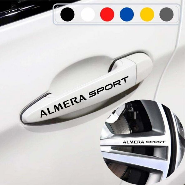 Nissan Almera için Kapı Kolu ve Jant Sticker (10 Adet)