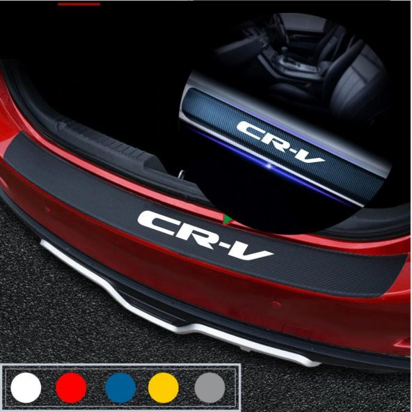 Honda CRV için Karbon Bagaj ve Kapı Eşiği Sticker Seti