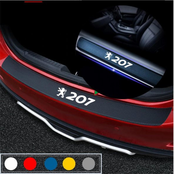 Peugeot 207 için Karbon Bagaj ve Kapı Eşiği Seti