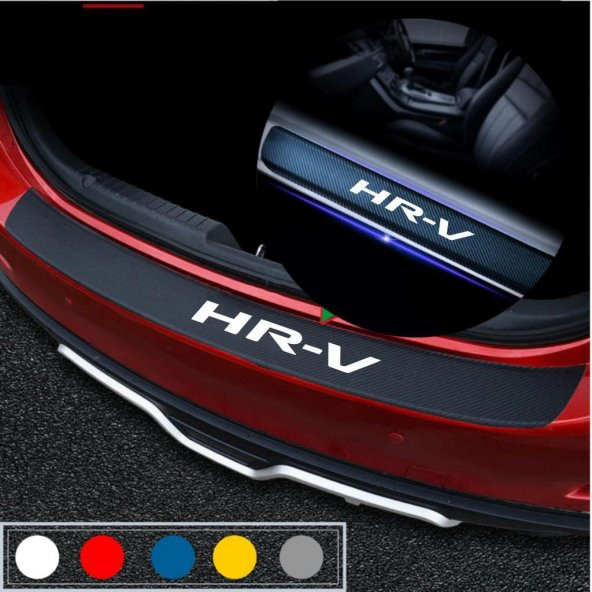 Honda HRV için Karbon Bagaj ve Kapı Eşiği Sticker Seti