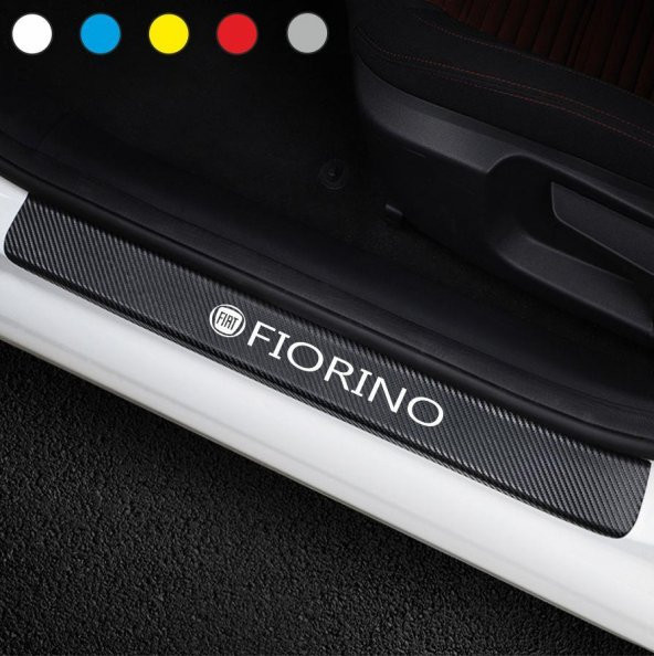 Fiat Fiorino için Karbon Kapı Eşiği Sticker ( 4 Adet )