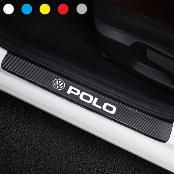 Volkswagen Polo için Karbon Kapı Eşiği Sticker ( 4 Adet )