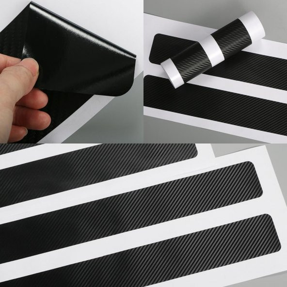 Mazda için Karbon Kapı Eşiği Sticker ( 4 Adet ) - 4