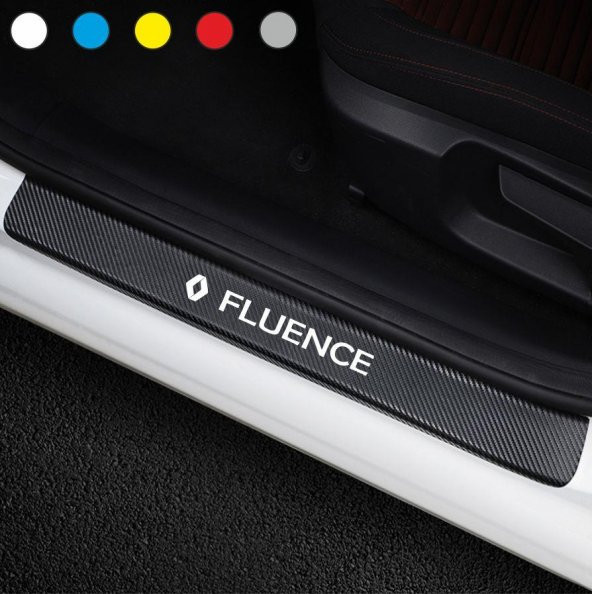 Renault Fluence için Karbon Kapı Eşiği Sticker ( 4 Adet )