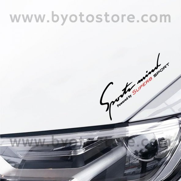 Skoda Superb için Sports Mind Oto Sticker - 2