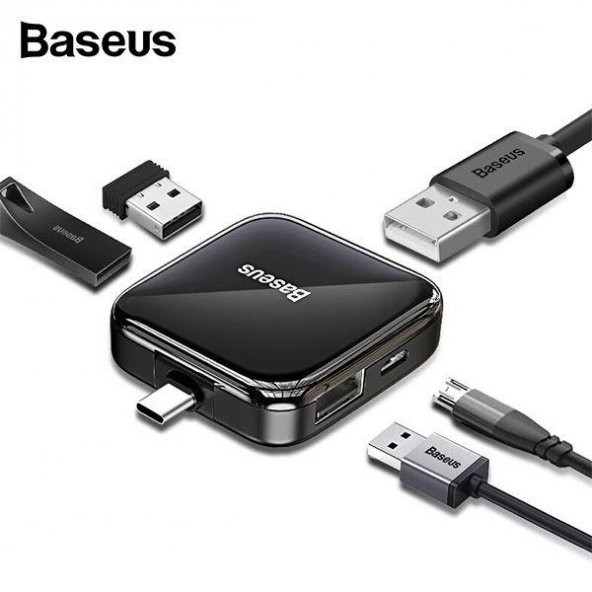 Baseus Xiaomi Uym Type-C USB Çoğaltıcı Adaptör, 4 USB