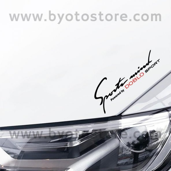 Fiat Doblo için Sports Mind Oto Sticker - 2