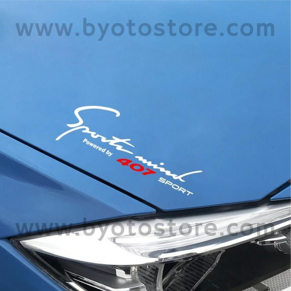 Peugeot 407 için Sports Mind Oto Sticker - 1