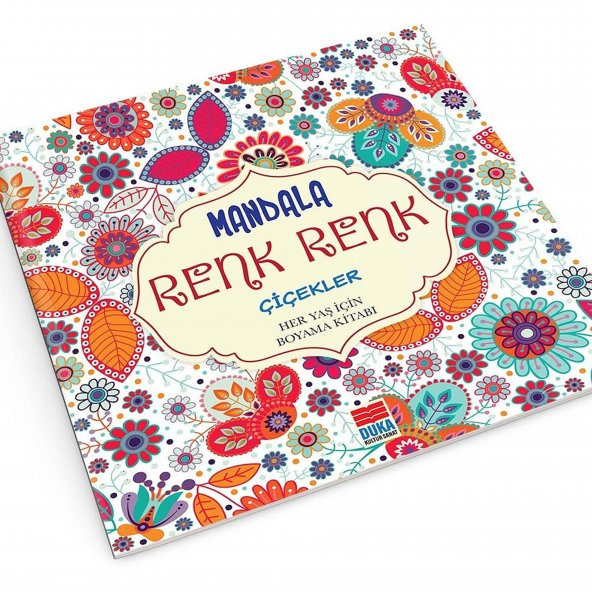 Mandala Renk Renk Çiçekler Boyama Kitabı Duka Yayınları