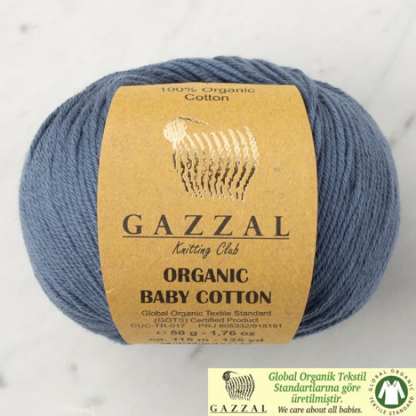 GAZZAL ORGANİC BABY COTTON EL ÖRGÜ İPLİĞİ