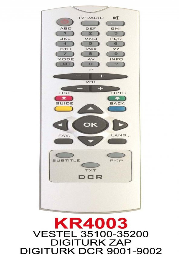 VESTEL 35100 - 35200 DIGITURK ZAP DIGITURK DCR 9001-9002 - 1