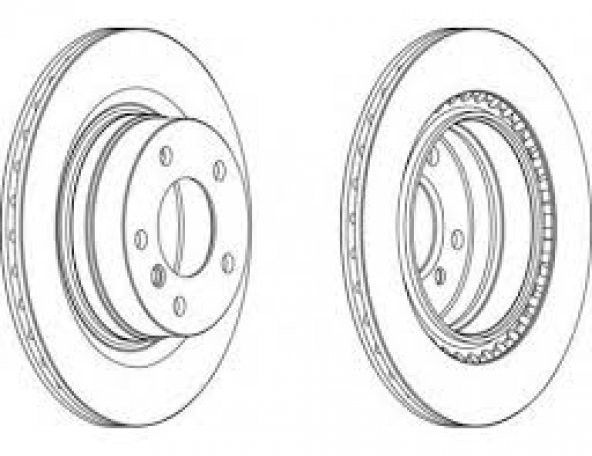 BMW 1-3 SERİ F20 F30 E87 E90 ARKA FREN DİSK AYNASI -TAKIM- FERODO