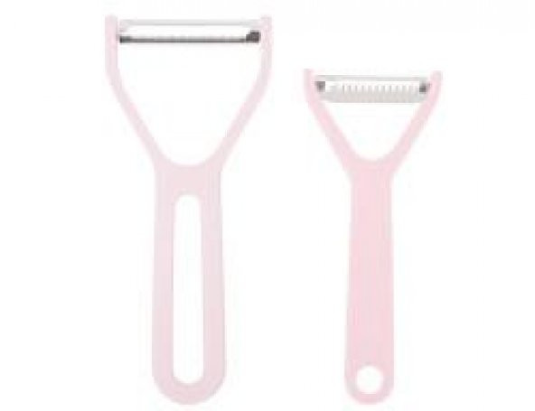 Tantitoni Soyucu Makas Meyve Bıçağı Seti 3Lü Açık Pembe Rengi St003Tdap - 2