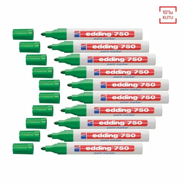 EDDING 750 HOBI SANAT KALEMI YESIL 10 LU KUTU ürün görseli