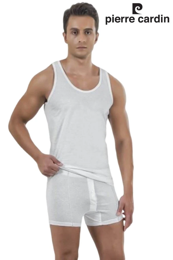 Pierre Cardin Erkek Pamuklu Atlet Boxer Takım 130 - 2