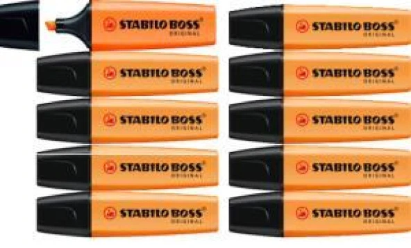 STABILO BOSS FOSFORLU KALEM TURUNCU 10 LU (70/54) ürün görseli 1