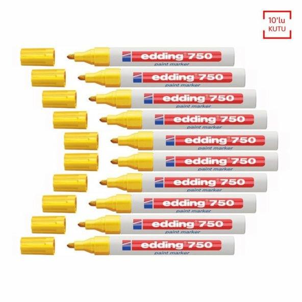EDDING 750 HOBI SANAT KALEMI SARI 10 LU KUTU ürün görseli