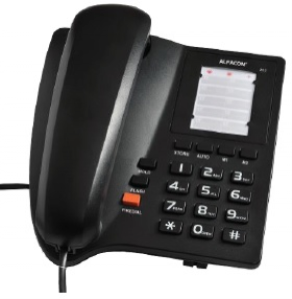 Alfacom 203 Masa Telefonu Siyah