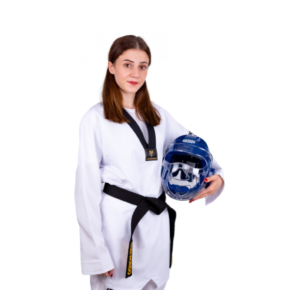 HAŞADO Taekwondo, Boks, Kickboks, Karate Kapalı Camlı Mantar Kask - 2