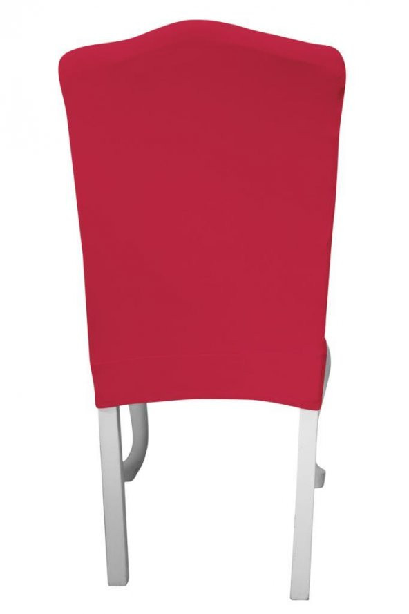 Kadife Kırmızı Lüks Avangarde Sandalye Kılıfı - 3