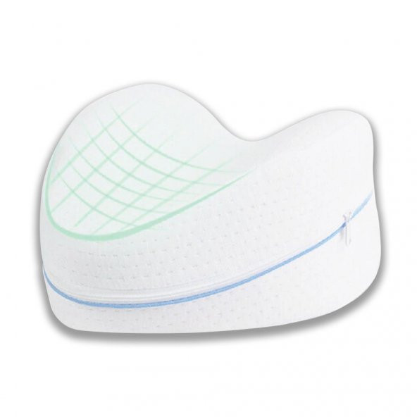 Viscofoam  Kalp Diz Arası Ortopedik Yastık Bacak Arası Visco Yastık - 23x23x5cm - 3