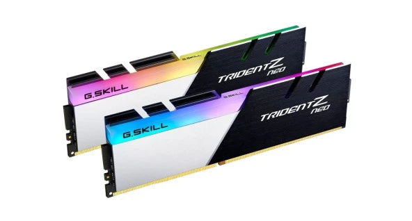 GSKILL Trident Z Neo RGB 32GB (2x16) DDR4 3600Mhz CL16 AMD Ryzen Uyumlu (F4-3600C16D-32GTZNC)
