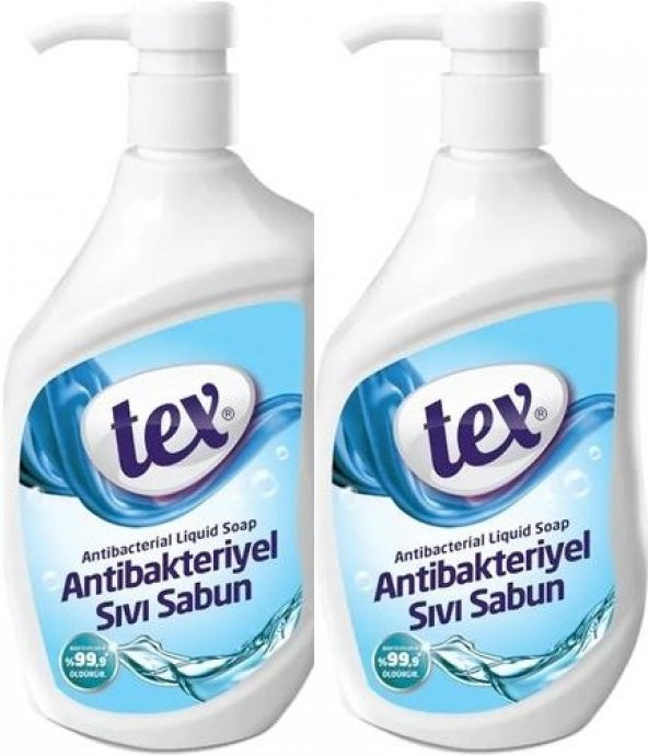 Tex Antibakteriyel Sıvı Sabun 2x750 ML