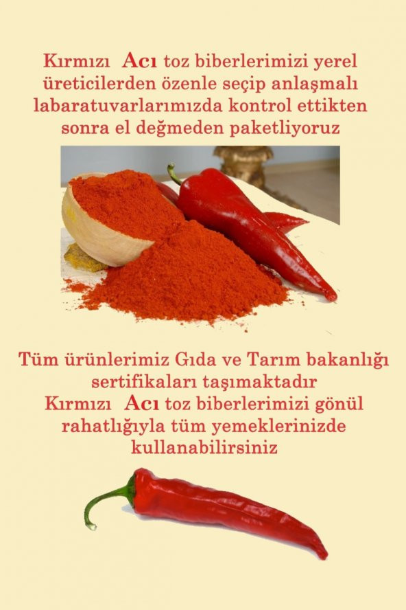 Acı Toz Kırmızı Biber 500 gr - 2