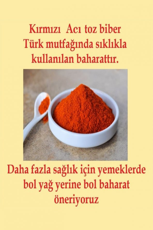 Acı Toz Kırmızı Biber 500 gr - 3