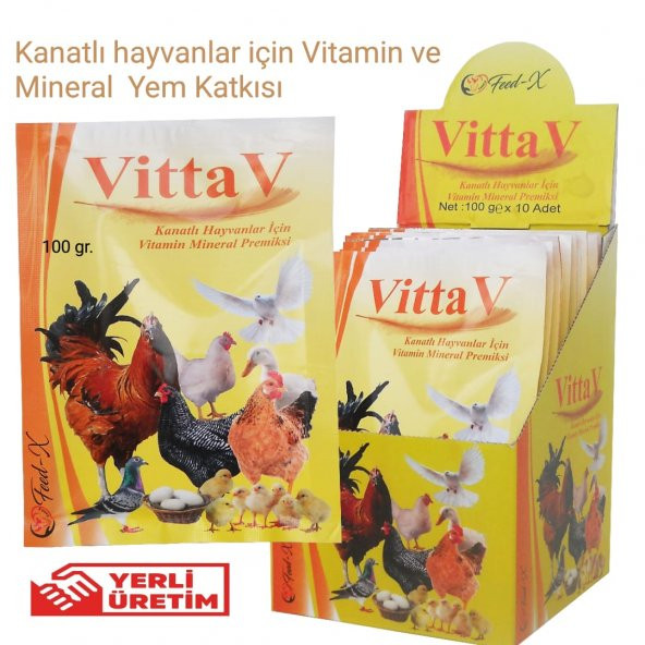 Vittav 100 Gr Kanatlı Hayvanlar için Vitamin ve Mineral Takviyesi - 3