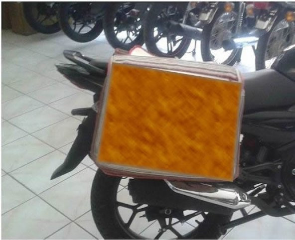 Suni Deriden Motosiklet Heybesi,Yağmura dayanıklı, 2 gözlü, taşıma saplı - 4