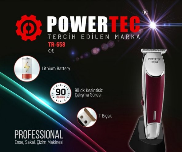 Powertec TR-658 T Bıçak Tıraş Makinesi