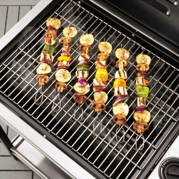IKEA Grilltider Paslanmaz Çeli̇k Mangal - Barbekü ve Izgara İçi̇n Şi̇ş - 6 Adet - 2