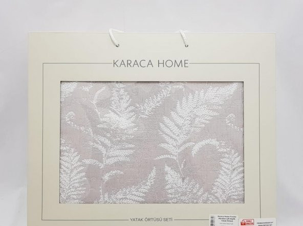 Karaca Home Fronda Mürdüm Çift Kişilik Yatak Örtüsü - 3