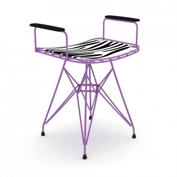 Knsz kafes tel sandalyesi taburesi 1 li mutlu morbonar kolçaklı ofis cafe bahçe mutfak