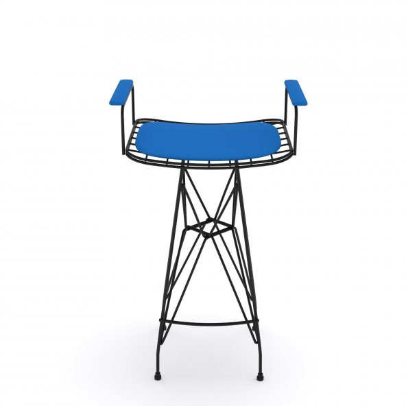 Knsz kafes tel bar taburesi 1 li artis syhmvi kolçaklı ofis cafe bahçe mutfak - 2